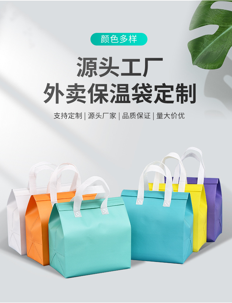 齐齐哈尔市无纺布保温袋外卖袋
